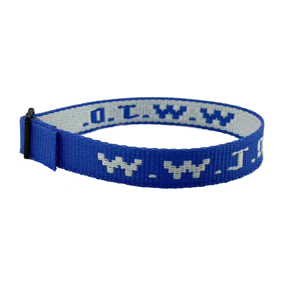 Alphabet Jacquard Printed Wrist Strap Bracelet Strap Unisex WWJD Bracelet Adjustable Bracelet