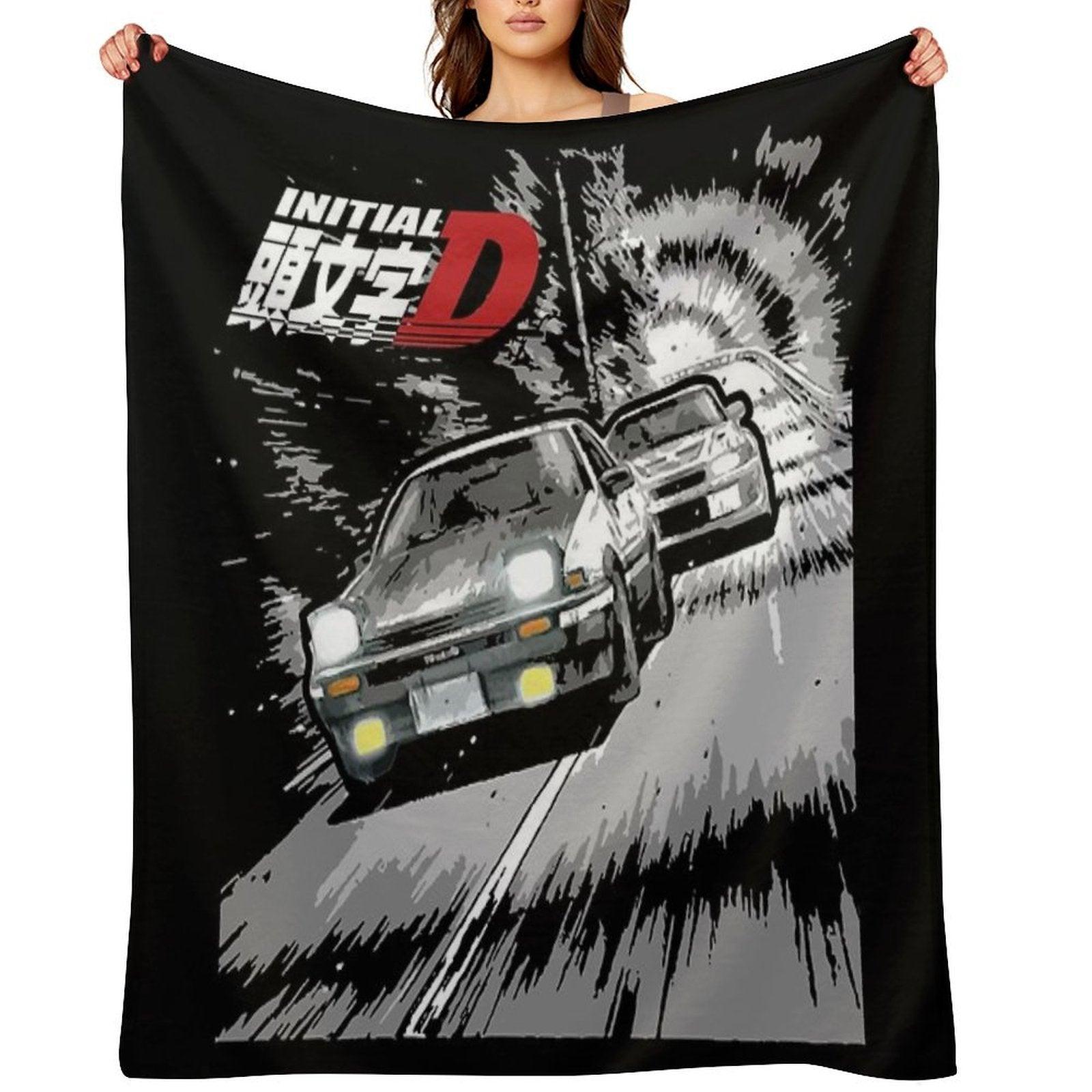 Initial D - Mountain Drift Racing Tandem AE86 Vs EVO 6 Throw Blanket