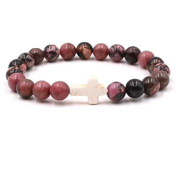 Fashion bead jewelry cross bracelet