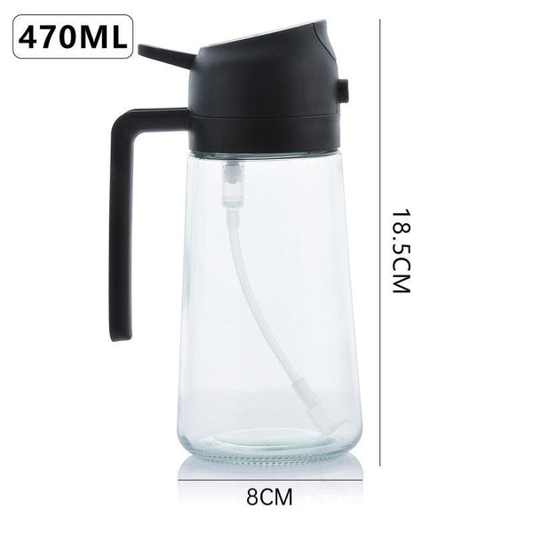 2-in-1 Kitchen Olive Oil Dispenser, Oil Sprayer, Grilling & Picnic Tools