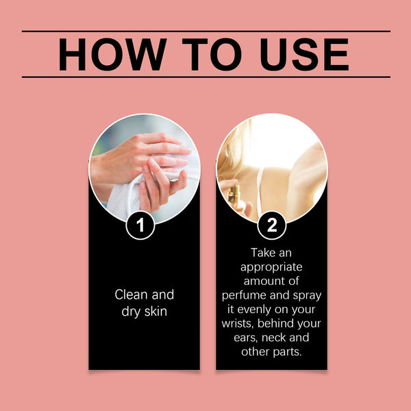 Eau De Parfum Travel Spray, Long-Lasting Light Fragrance Fresh Floral Rose Charm Jasmine Fragrance