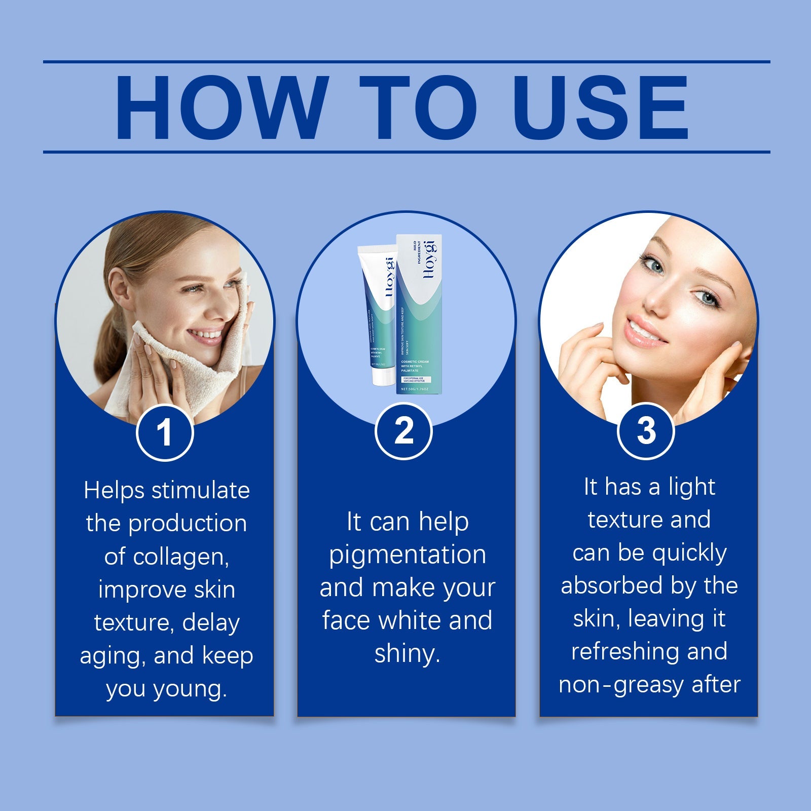 Retinol Cream Hydrates, Moisturizes And Nourishes Facial Skin, Reduces Fine Lines, Improves Skin Quality And Firming Face Cream