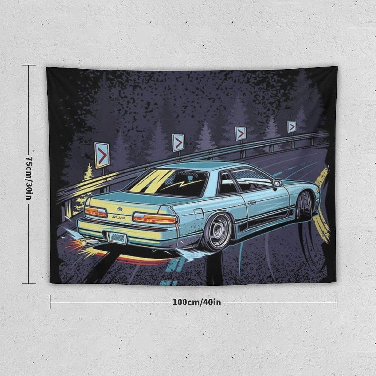Silvia S13 Touge Drift Tapestry