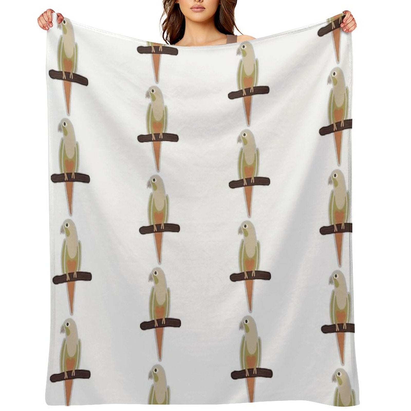 Pineapple Conure Plush Throw Blanket
