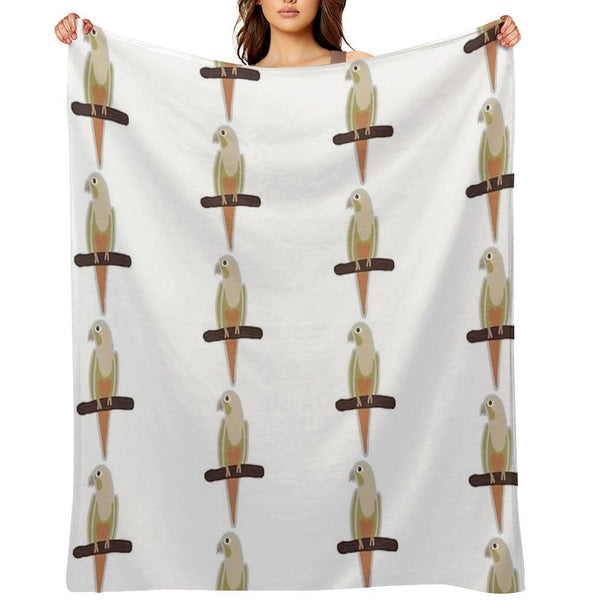 Pineapple Conure Plush Throw Blanket