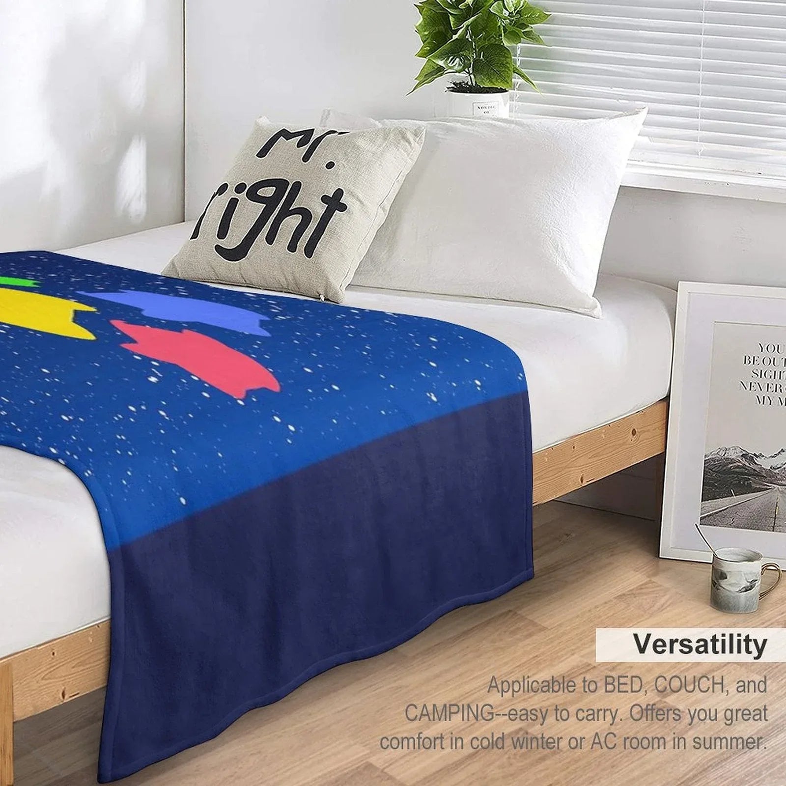 Lumas (Yellow, Red, Blue, Green) Throw Blanket