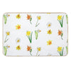 Watercolor Daffodil Flowers Bath Mat