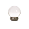 Round Lew's Hardware Oil Rubbed Bronze and Glass Cabinet Knob