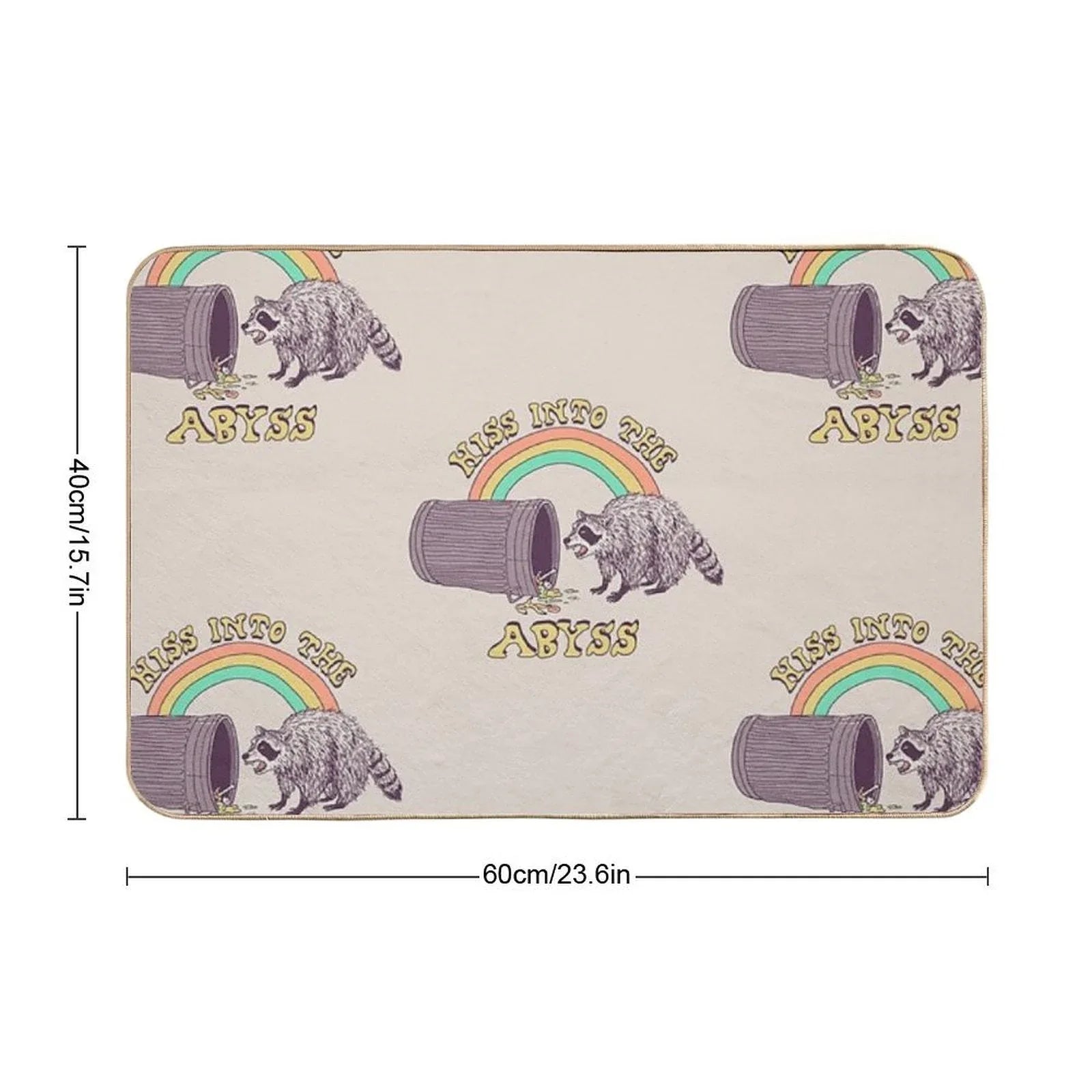 Hiss Into The Abyss  Easy To Clean Bath Mat