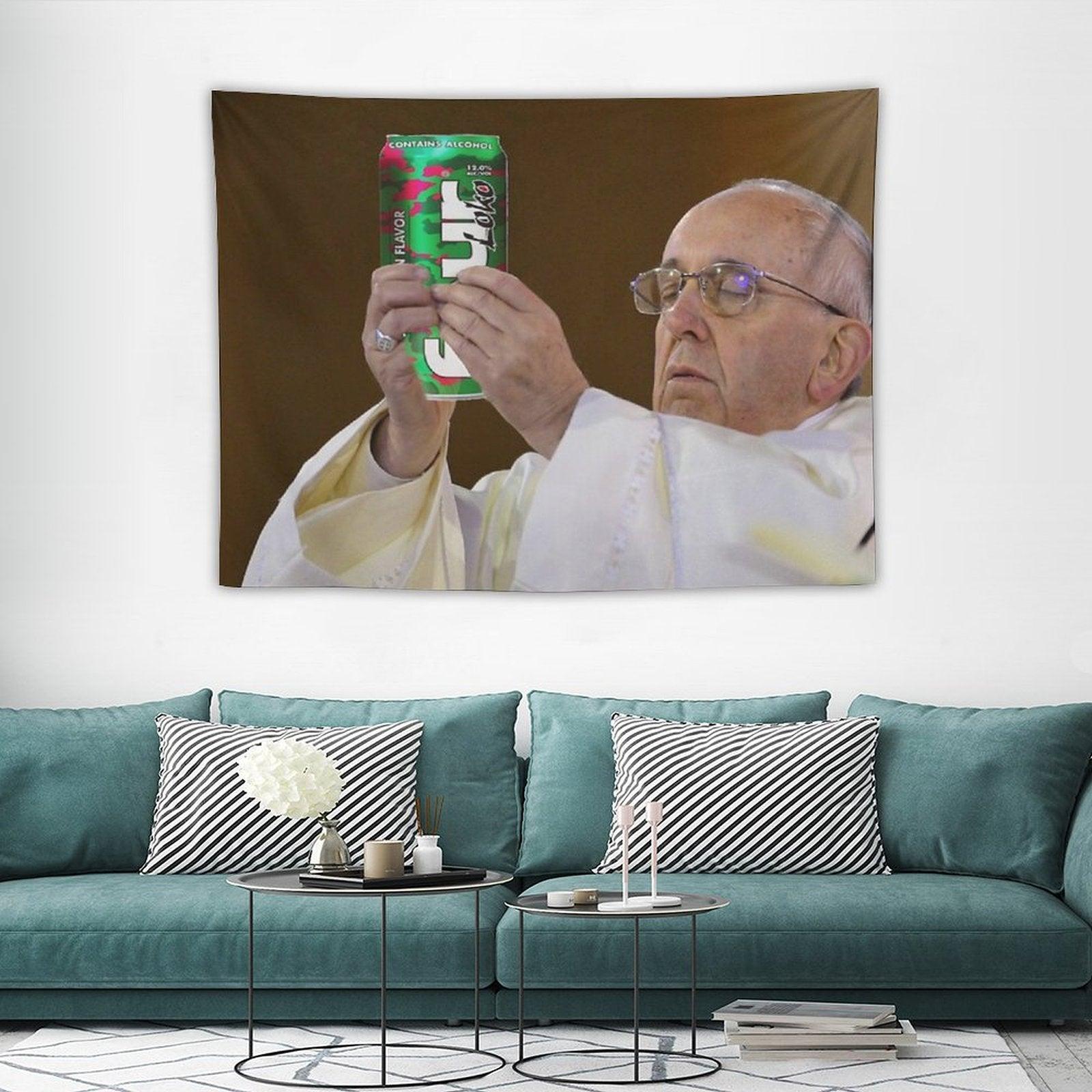 The Pope Four Loko Tapestry