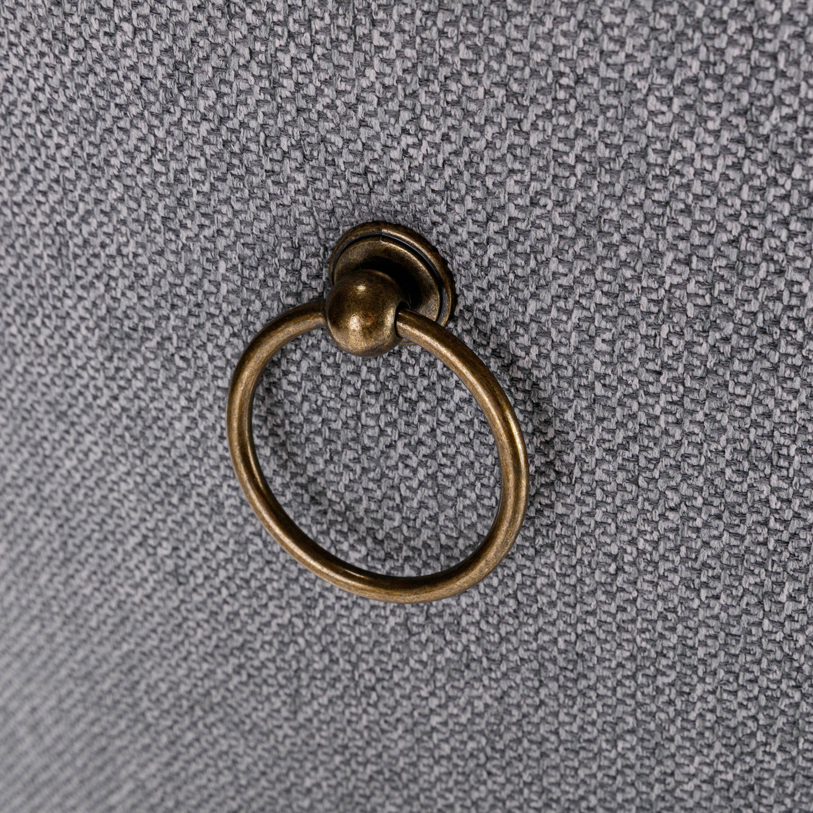 Nikki Collection Modern Tufted Solid Wood Flax Upholstered Dining Chair Nailhead Trim Set