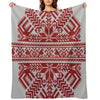 Baltic Traditional Ornament. Latvian Throw Blanket