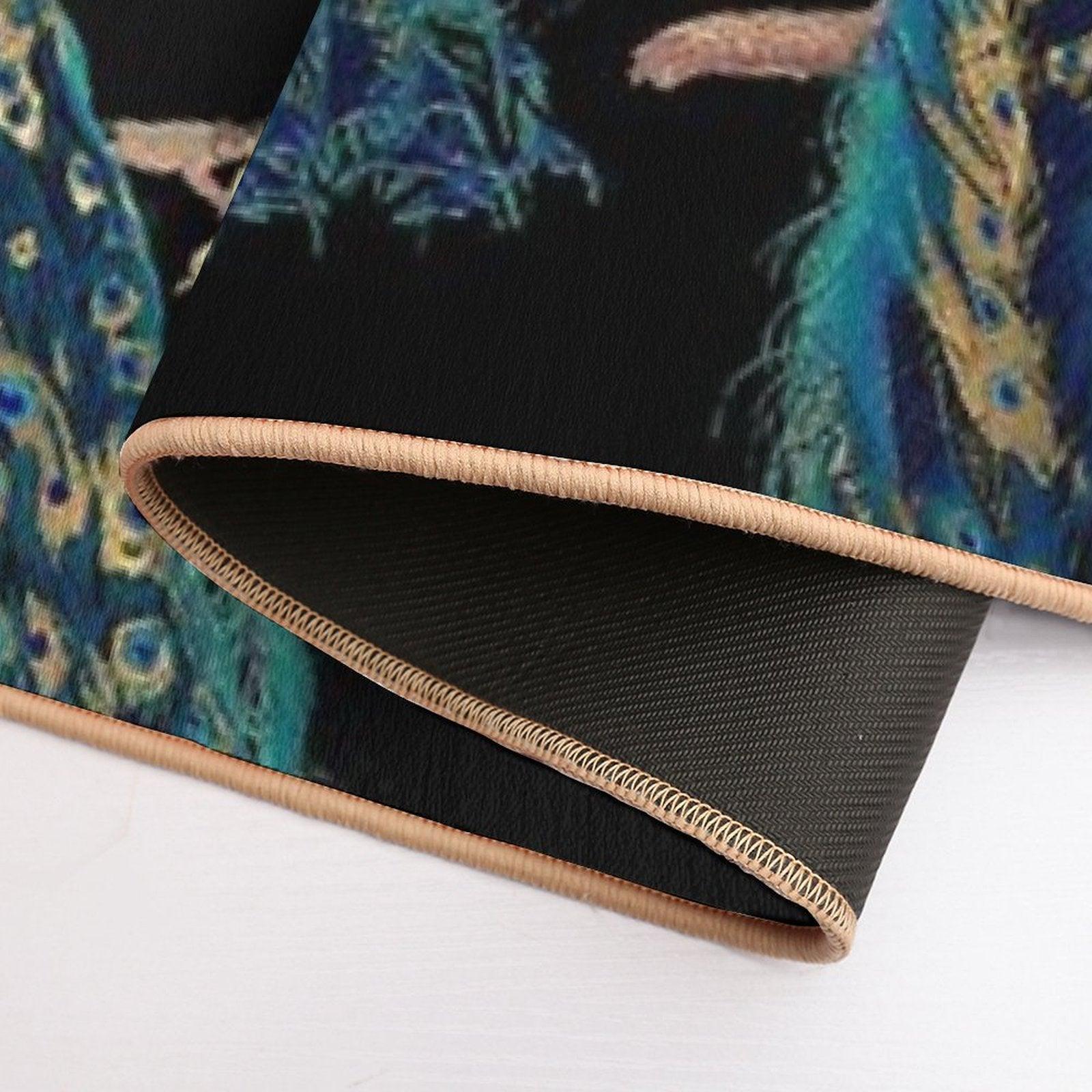 Vintage Peacock Bath Mat