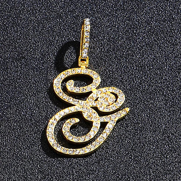 Hip hop accessories grass letter pendant melon seed buckle Cuban chain accessory