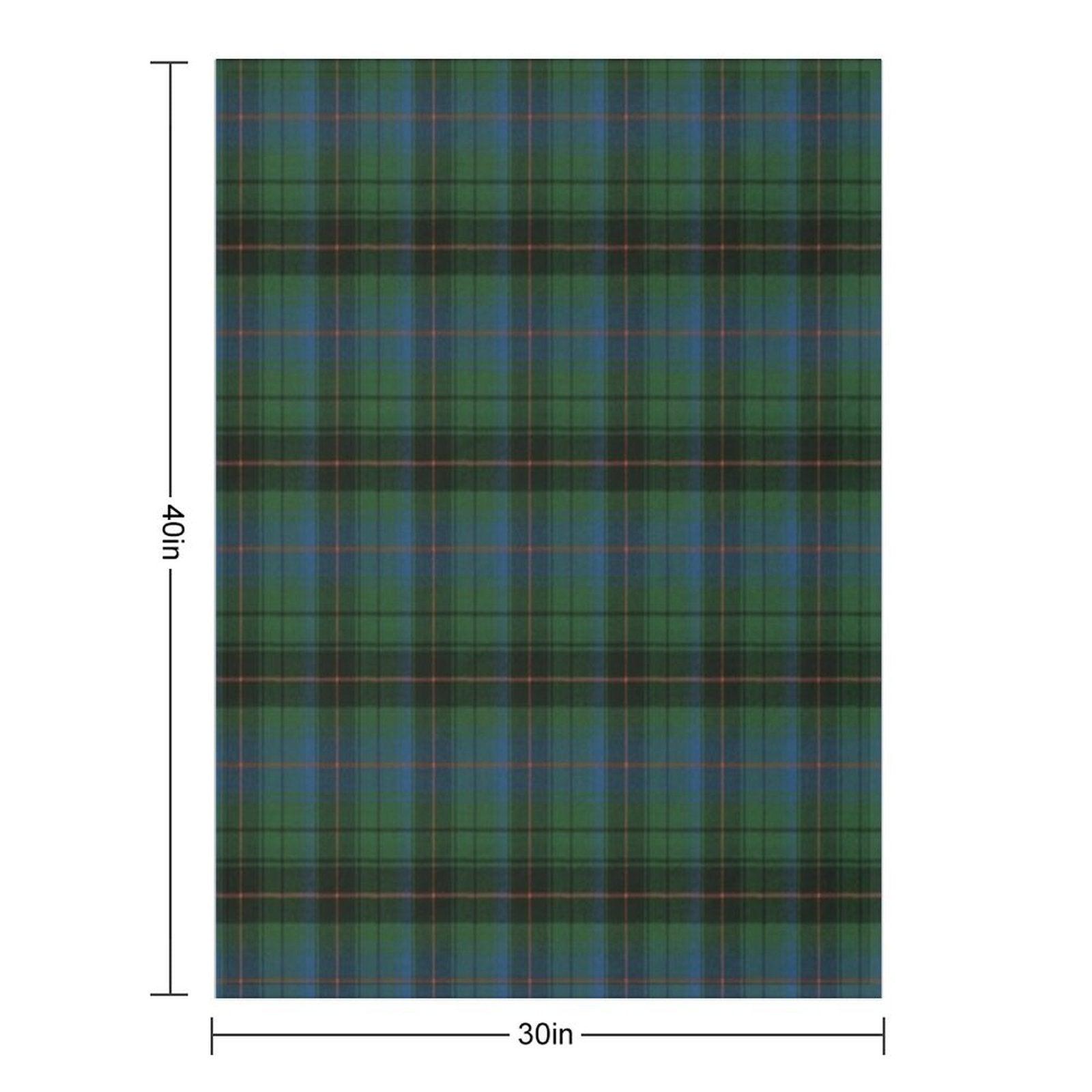 Davidson Clan Ancient Tartan Throw Blanket