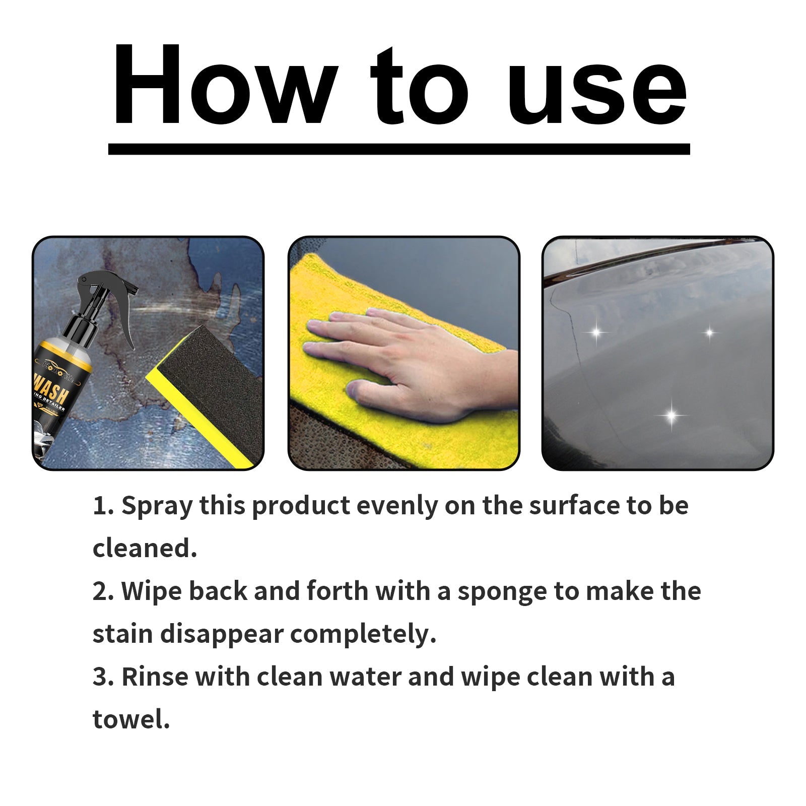 Wash Coating Detailer, Decontamination Refurbishment Maintenance Brightening Multi-Purpose Cleaning And Care Agent