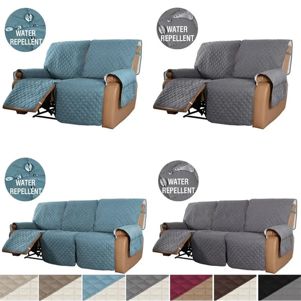 1 2 3 Seater Water Repellent Recliner Sofa Covers Pet Kid Sofa Mat Lazy Boy Armchair Cover Relax Lounger Slipcover Couch Towel - Gifts for You 'n Me