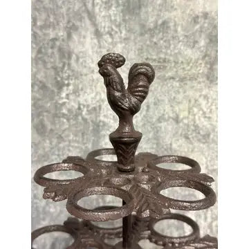 Cast Iron 2 Tier Ornate Egg Holder