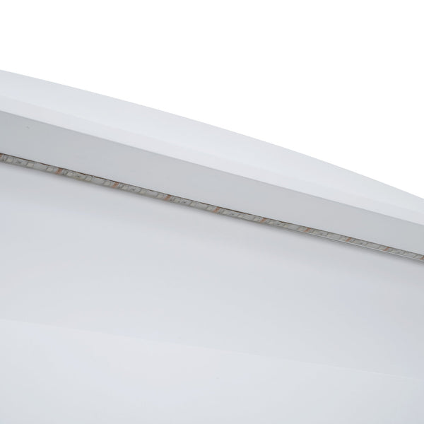 Twin Size Platform Bed with Storage LED Headboard Twin Size Trundle and 3 Drawers White