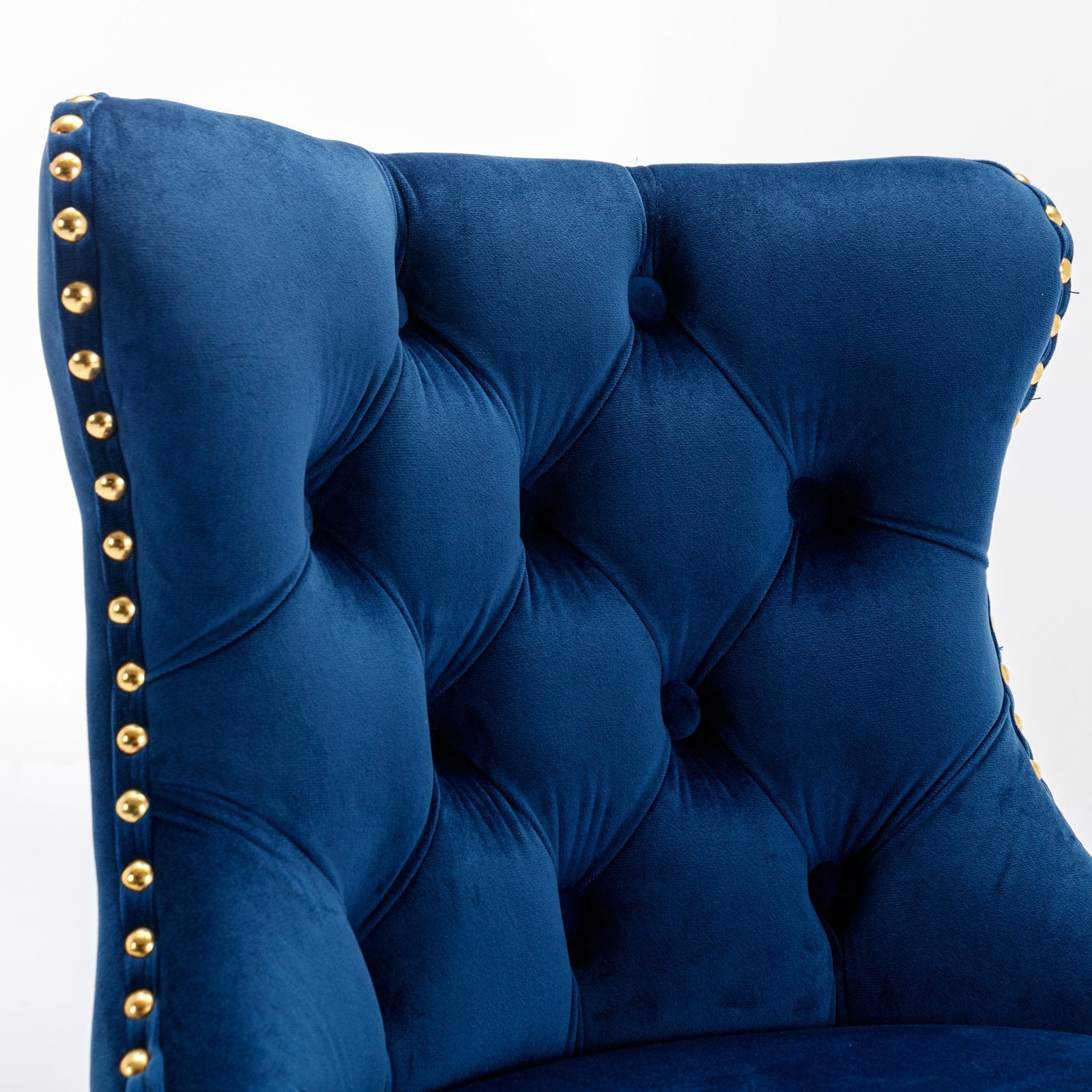 Modern Swivel Velvet Adjustable Height Upholstered Tufted Bar Stools with Backs