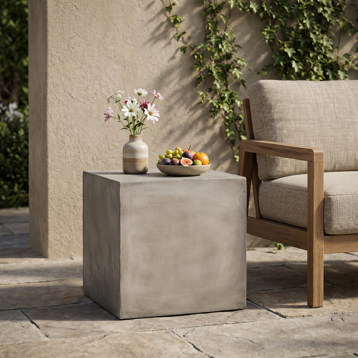 Outdoor MGO Square Side Table