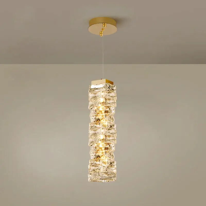 Pierre Gold Crystal Chandelier
