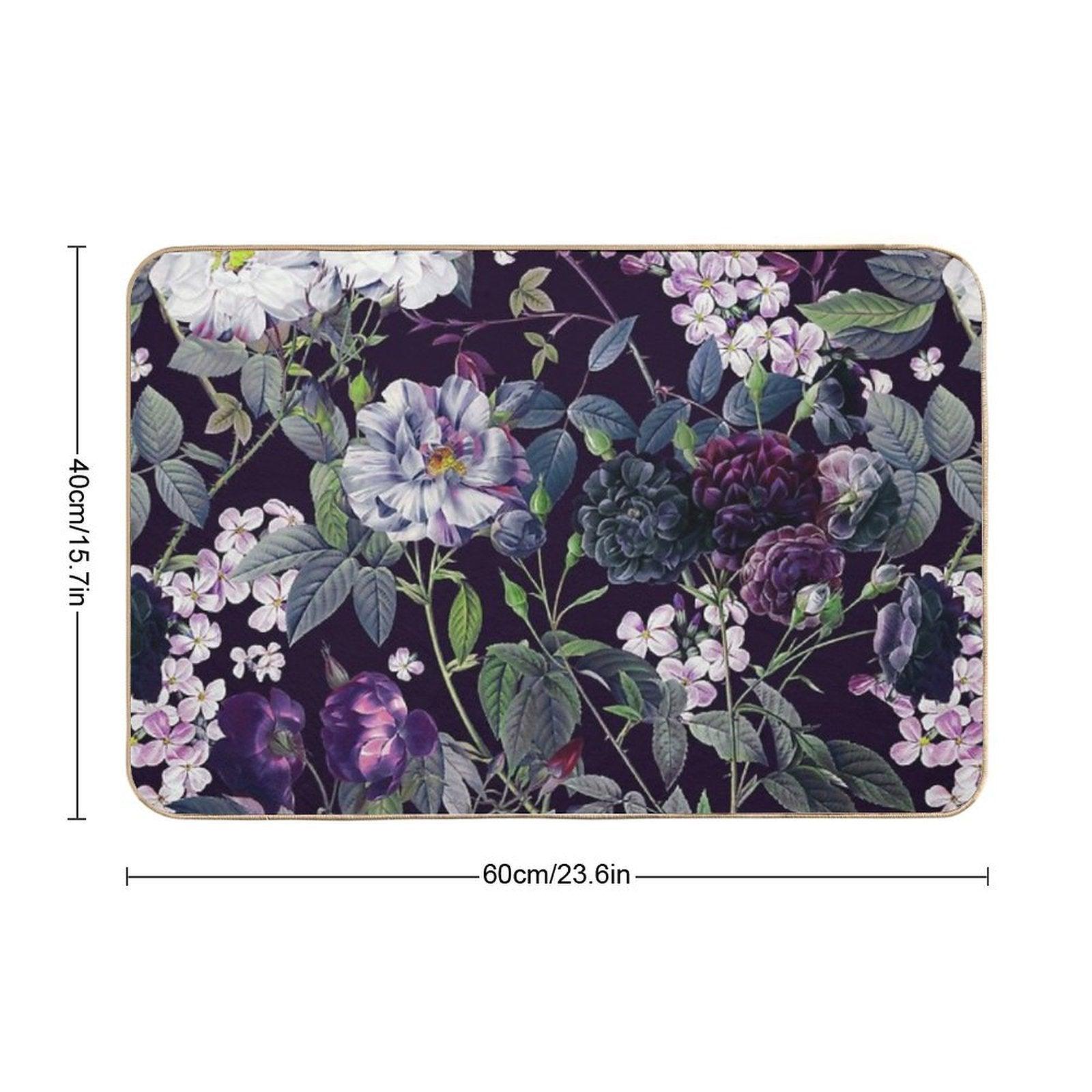 Rose Garden - Night II  High-Traffic Bath Mat