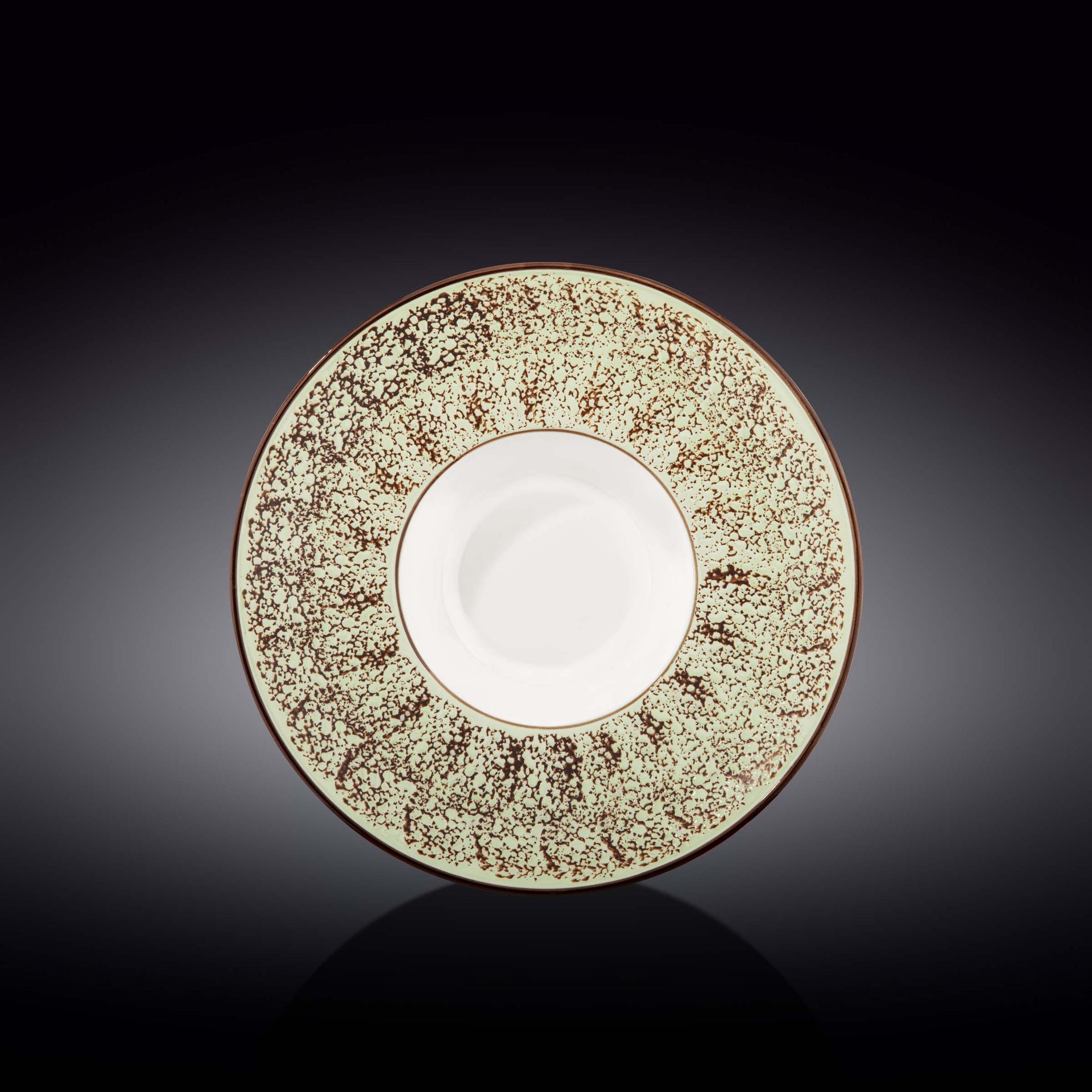 Pale Green / PistachioPorcelain Deep Plate 9.5