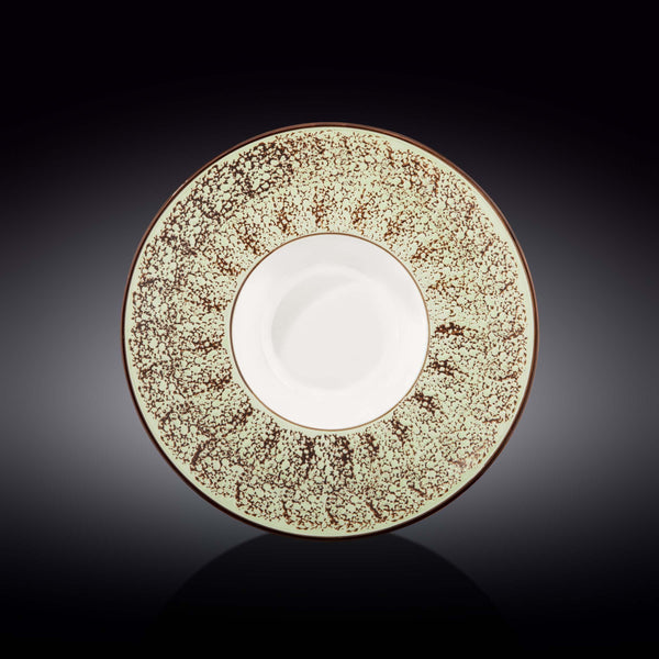 Pale Green / PistachioPorcelain Deep Plate 10.5