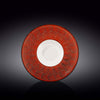 Red Porcelain Deep Soup or Salad Plate 9.5