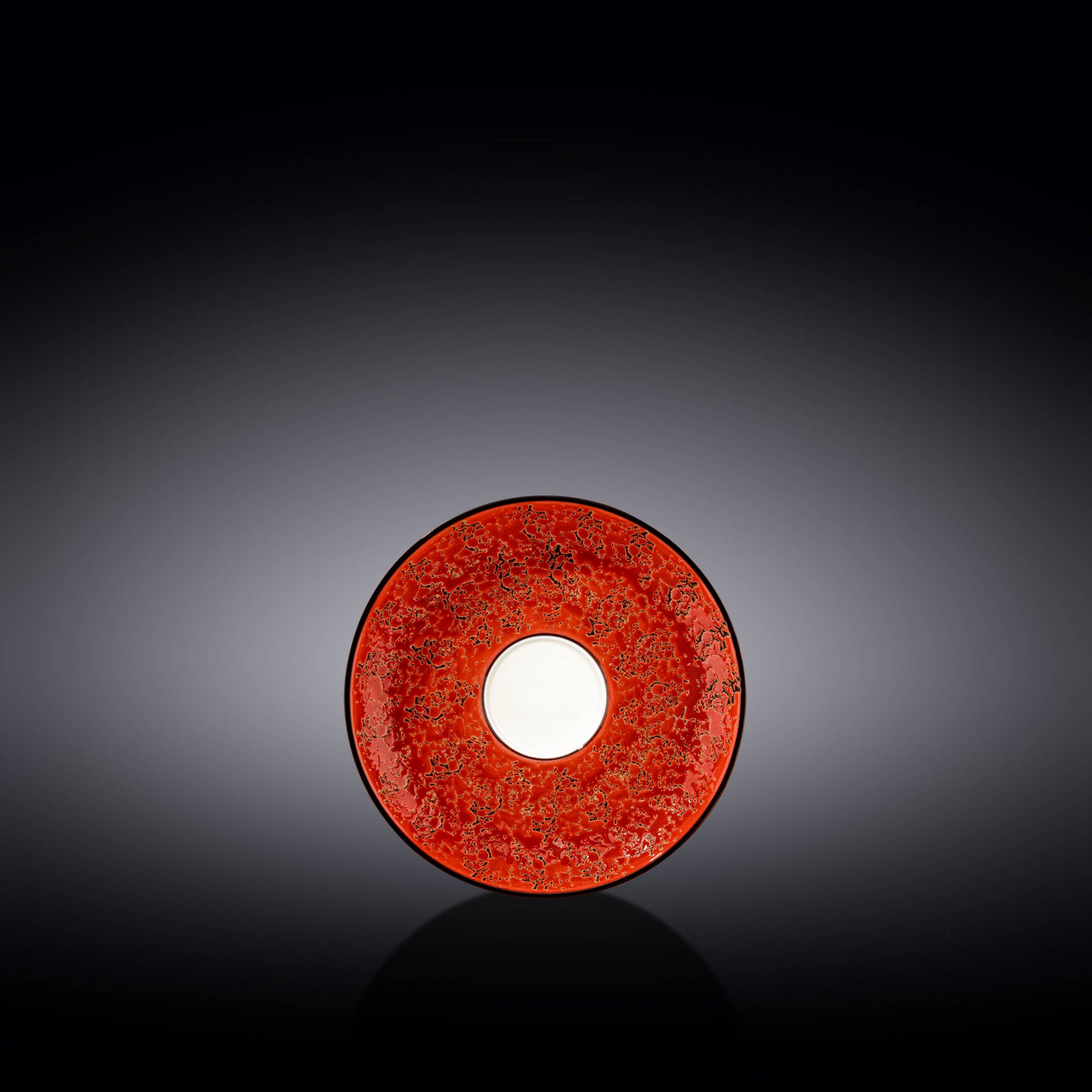 Red Porcelain Saucer 4.5