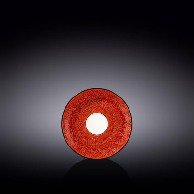Red Porcelain Saucer 4.5
