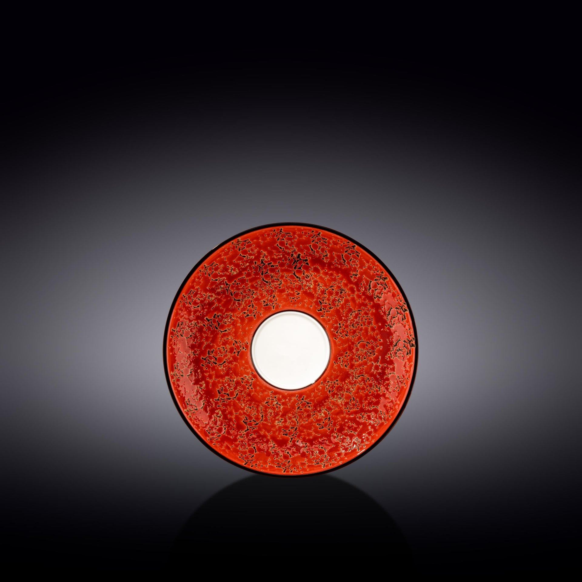 Red Porcelain Saucer 6