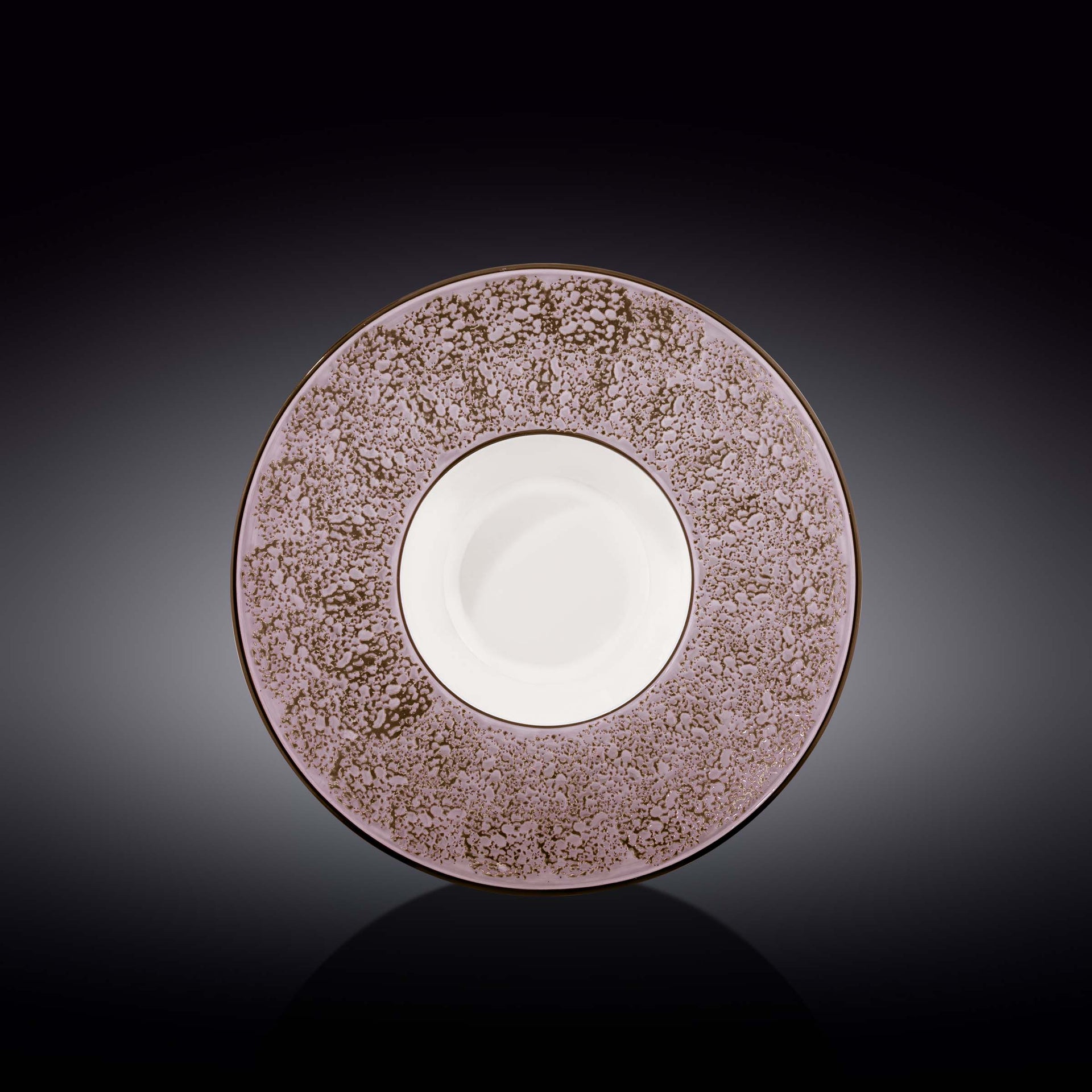 Violet / Lavender Porcelain Deep Soup or Salad Plate 9.5