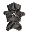 17cm Vinyl Macaron Plush Keychain Pulling Cloth Pendant Labubu Doll for Hoodie Pants Set