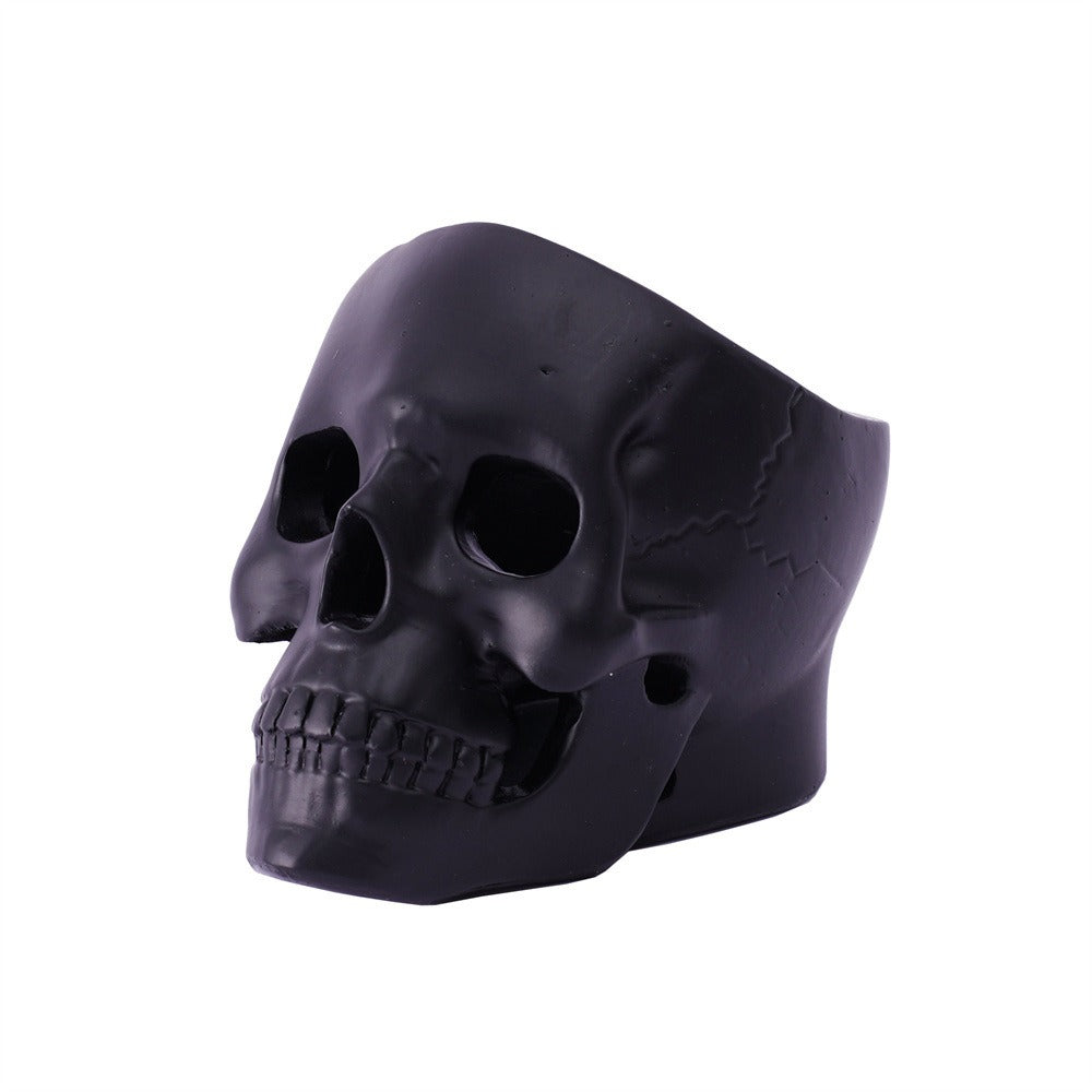 Hollow skull candle holder desktop storage ornament