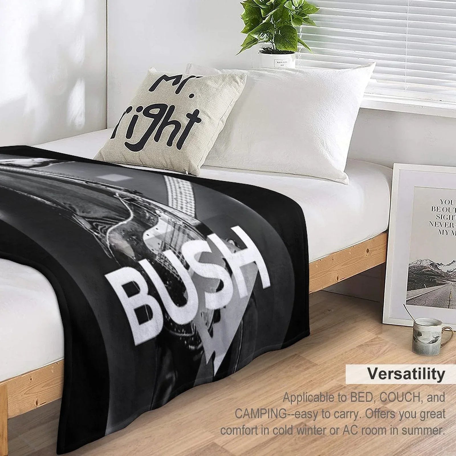 BUSH ROCK BAND Tour - Bush Fan Edition - Nostalgic 90s Throw Blanket