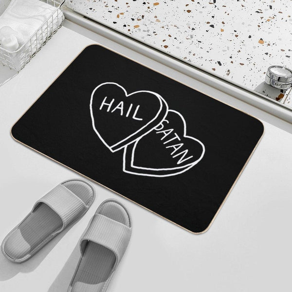 Hail Satan Candy Bath Mat