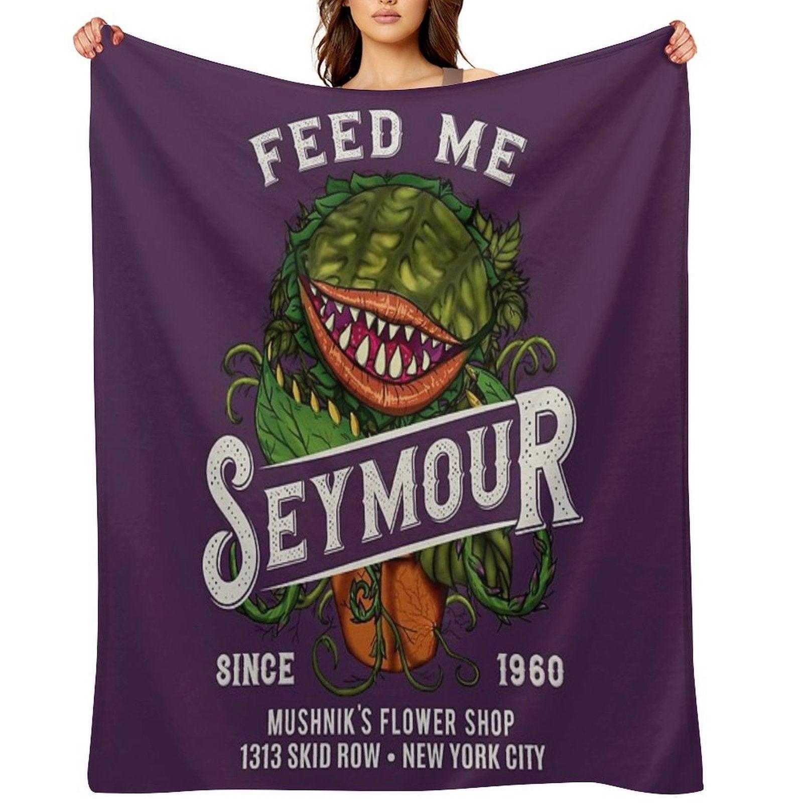 Feed Me Seymour Throw Blanket