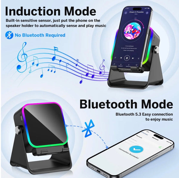 GlowAmp 5-in-1 Speaker Stand V.I.P Digital Presence
