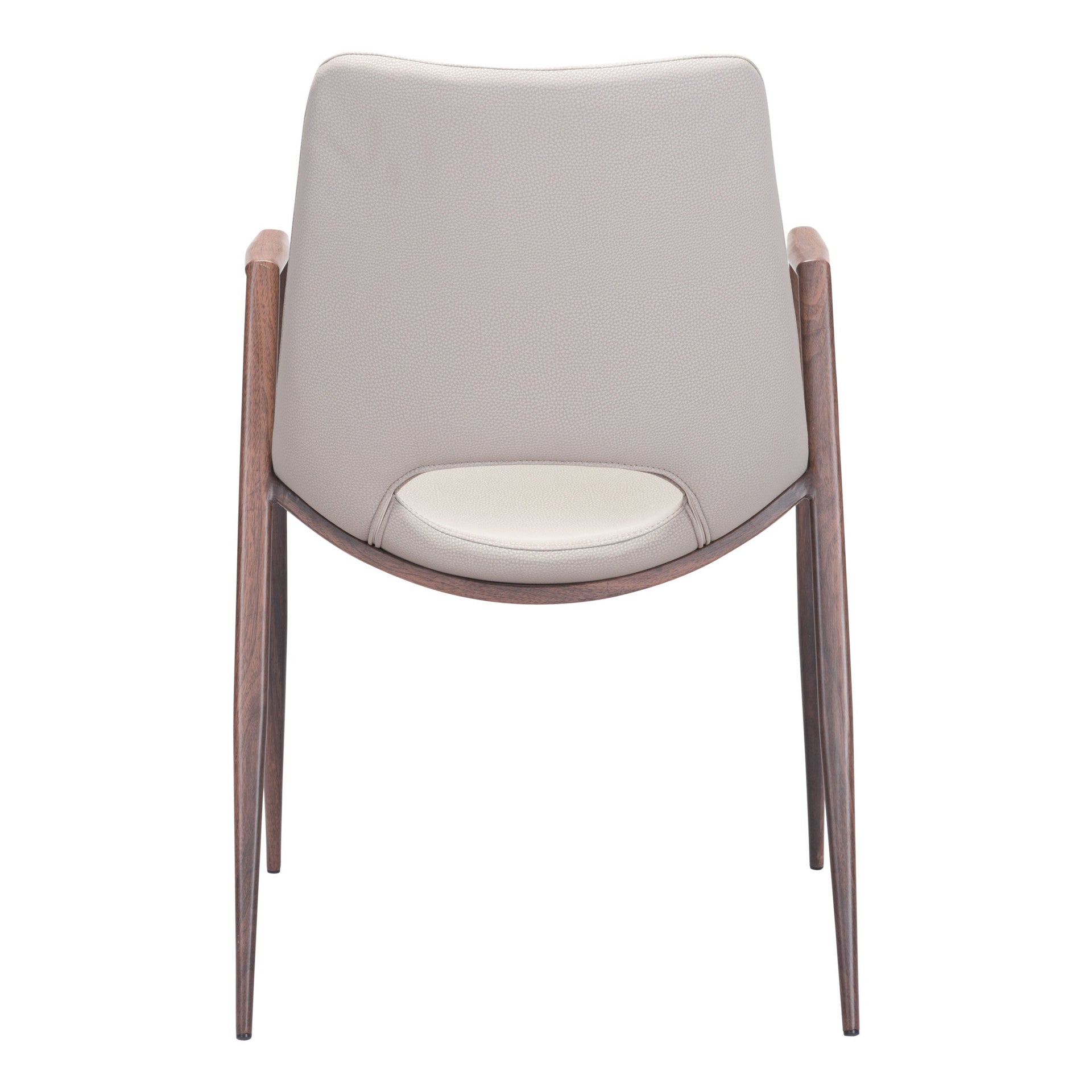 Desi Dining Chair (Set of 2) Beige & Walnut