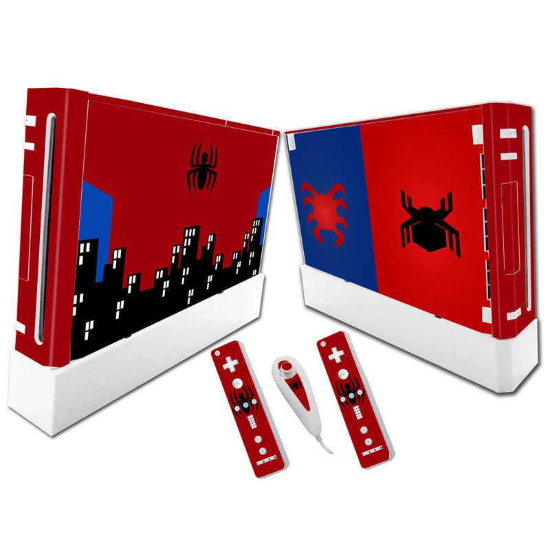 Suitable for WII stickers wii console cartoon protective film Spider-Man Fortress Night multiple styles without leaving glue