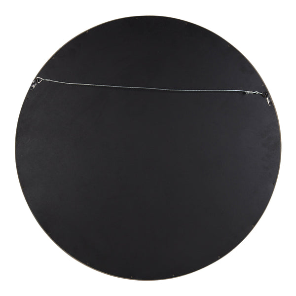 Hutton Round Wood Wall Mirror