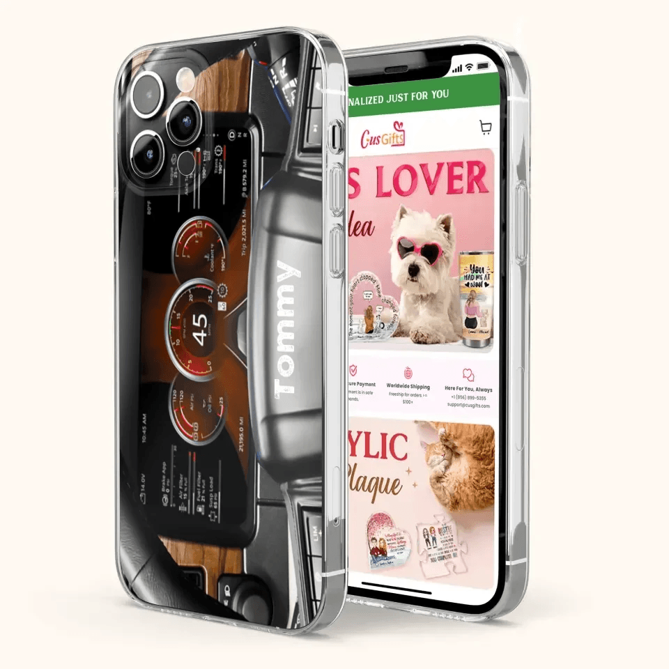 Personalized Truck Dashboard Phone Case - Case For Iphone, Samsung and Xiaomi - 6D8KY1