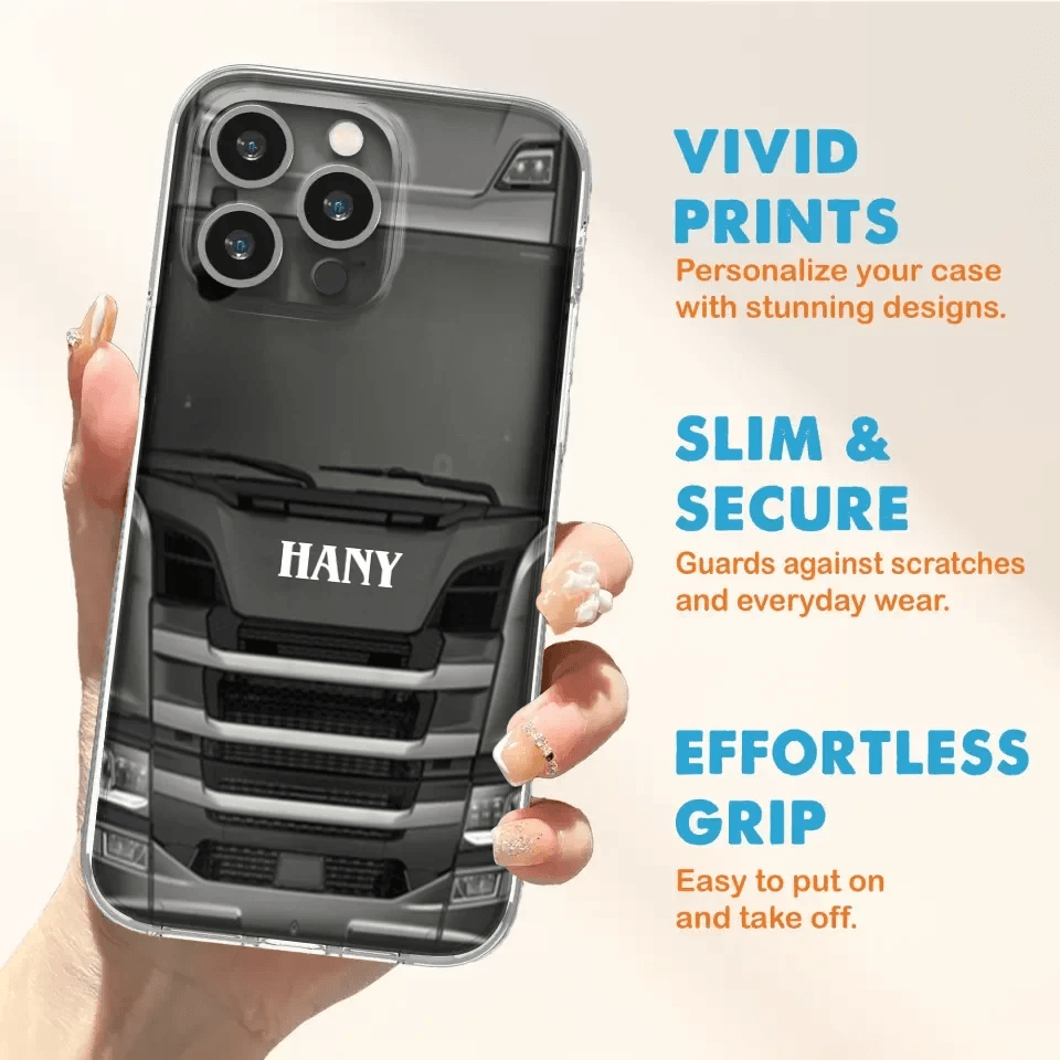 Personalized Heavy Truck Phone Case - Gift Idea For Truckers - Case For iPhone, Samsung and Xiaomi - PGS2ML