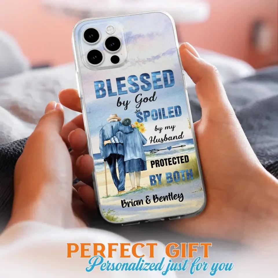Custom Personalized Old Couple Phone Case - Best Gift Idea For Grandparents - Case For iPhone, Samsung and Xiaomi