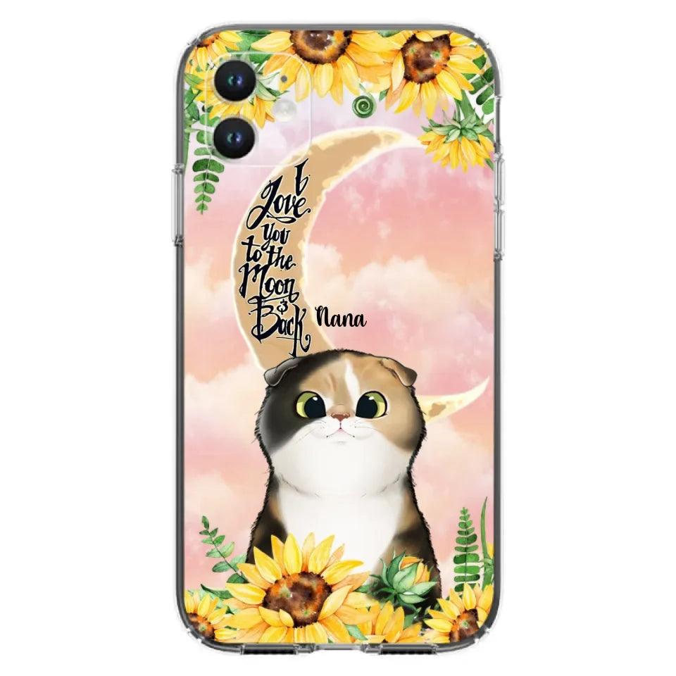 Custom Personalized Cat Phone Case - Best Gift Idea For Cat Lovers With Upto 7 Cats - Case For iPhone, Samsung and Xiaomi