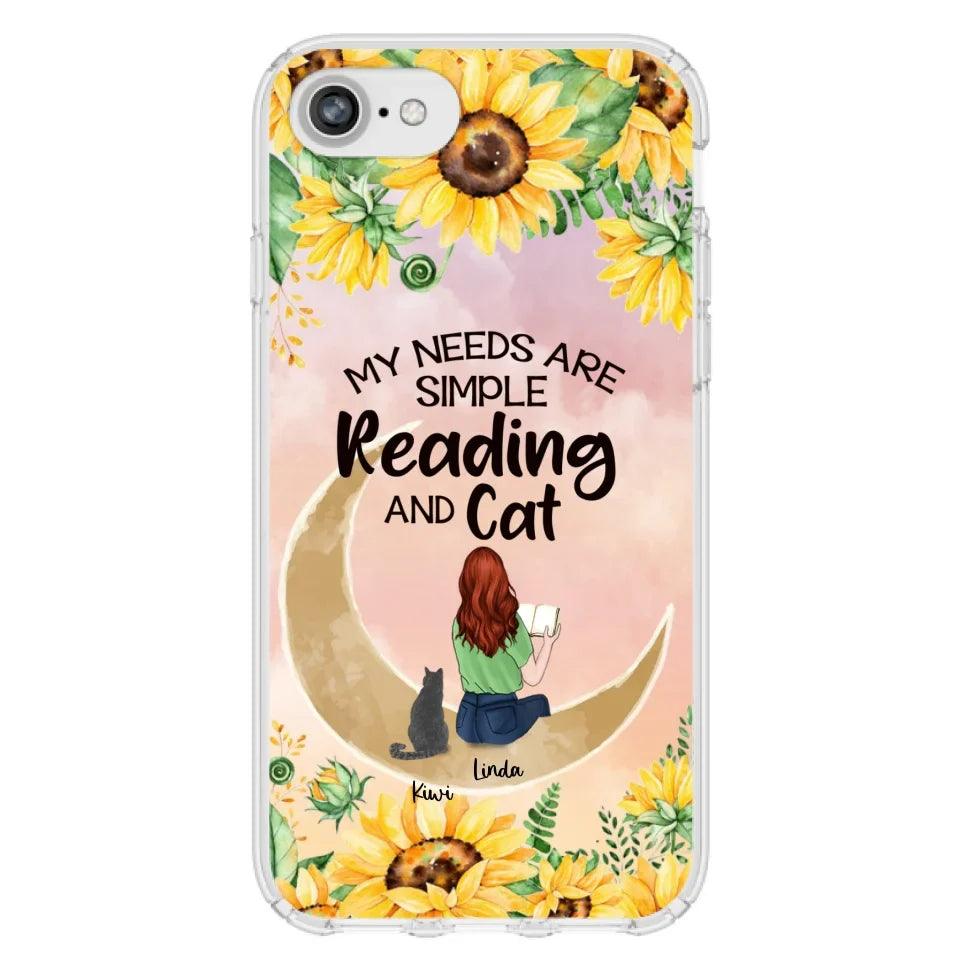Custom Personalized Reading Dog/Cat Phone Case - Best Gift Idea For Dogs/Cats Lovers - Case For iPhone, Samsung and Xiaomi