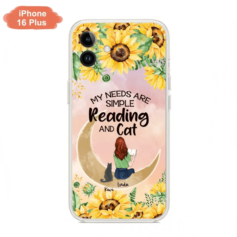 Custom Personalized Reading Dog/Cat Phone Case - Best Gift Idea For Dogs/Cats Lovers - Case For iPhone, Samsung and Xiaomi