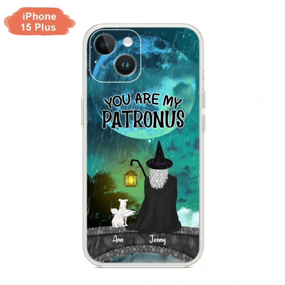 Personalized Witchy Phone Case - Up to 2 Girls and 4 Pets - You Are My Patronus - 4UM2XW
